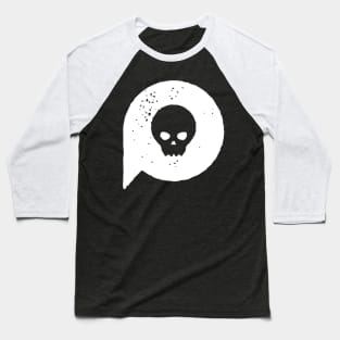 Hipster Skull - Skull Icon Skull Design Gothic Punk Skull Vintage Distressed Baseball T-Shirt